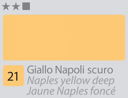 Divolo Accademia Peinture à l'huile 20 ml - Naples Yellow Deep
