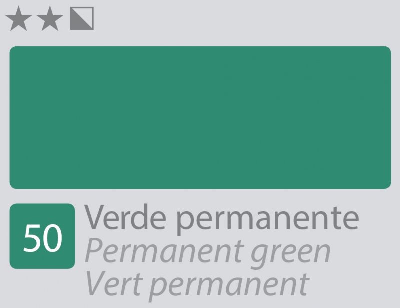 Divolo Accademia Peinture à l'huile 20 ml - Permanent Green