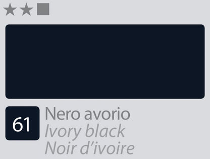 Divolo Accademia Peinture à l'huile 20 ml - Ivory Black