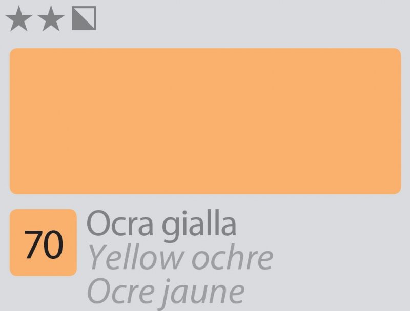 Divolo Accademia Peinture à l'huile 20 ml - Ocre jaune