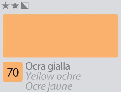 Divolo Accademia Peinture à l'huile 20 ml - Ocre jaune
