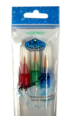 Royal & Langnickel Aqua-Flo Brush Set - 3 pack