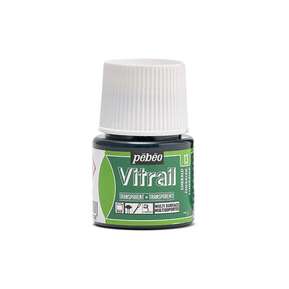 Pebeo Vitrail Transparent Peinture sur verre 45 ml - 13 - Smaragd