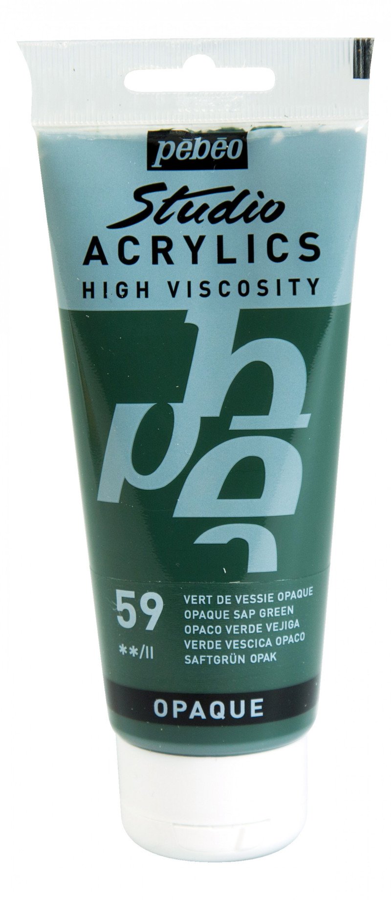 Pebeo Studio Peinture acrylique 100 ml - 59 - Vert de vessie opaque