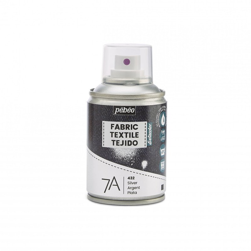 Pebeo 7A Textielspray 100 ml - Argent