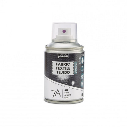 Pebeo 7A Textielspray 100 ml - Argent
