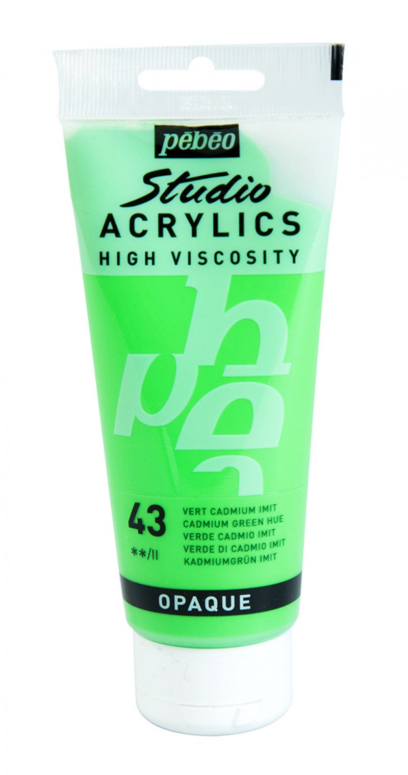 Pebeo Studio Peinture acrylique 100 ml - 43 - Cadmiumgroen Imitation