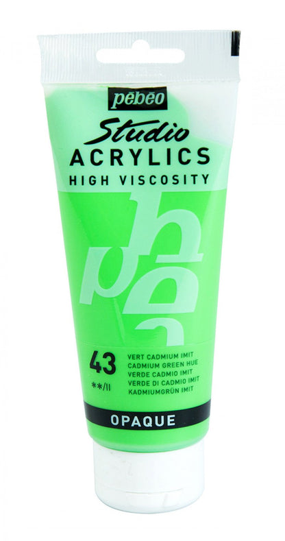 Pebeo Studio Peinture acrylique 100 ml - 43 - Cadmiumgroen Imitation