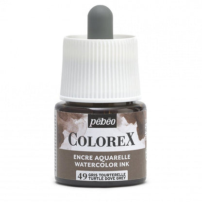 Pebeo Colorex Encre aquarelle 45 ml - 49 - Gris tourterelle