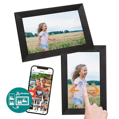 Frameo Cadre Photo Numérique HF-101B Noir 10.1 Pouce