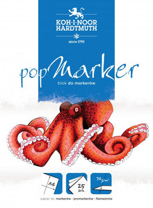 KOH-i-NOOR Grafische Papierblokken - Pop Marker - A4 - 25 feuilles