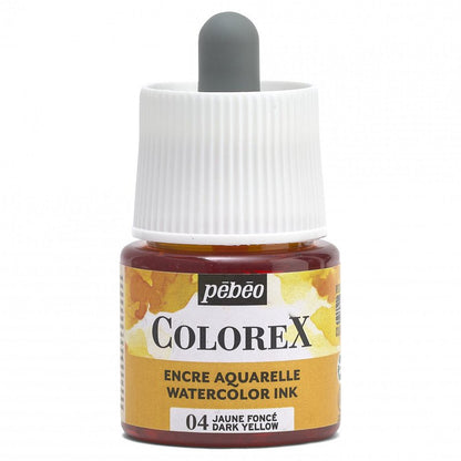Pebeo Colorex Encre aquarelle 45 ml - 04 - Jaune foncé