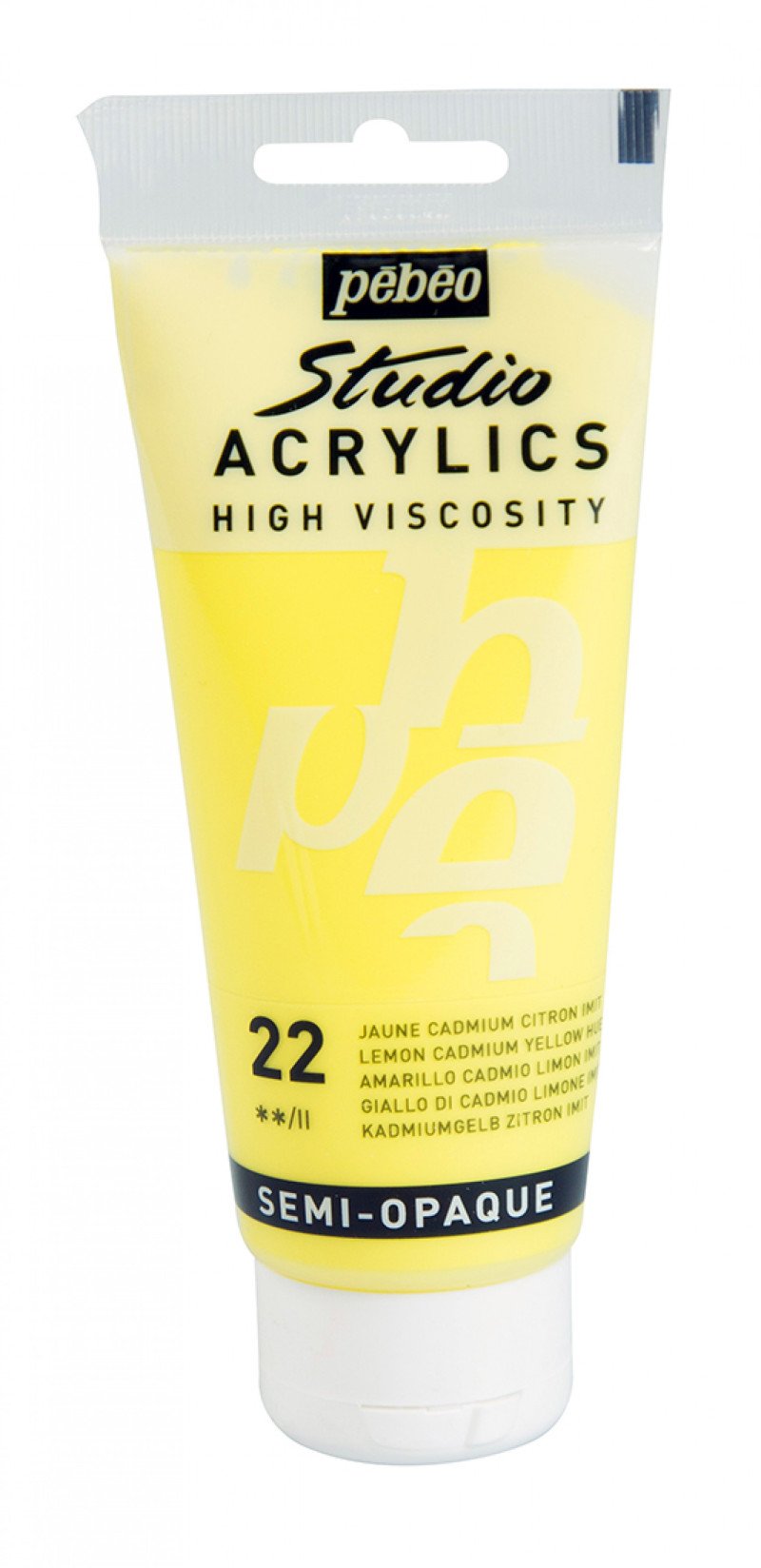Pebeo Studio Peinture acrylique 100 ml - 22 - Cadmium citroengeel Imitation