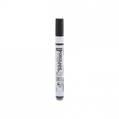 Pebeo Porcelaine 150 Marker Fine Tip 0.7 mm - Anthracite Black