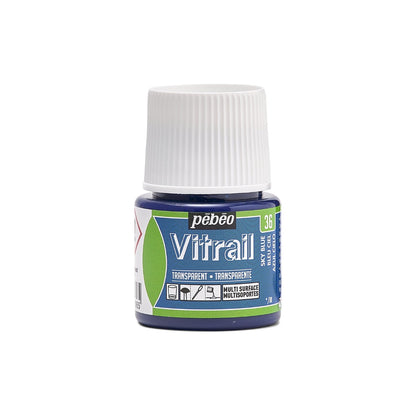 Pebeo Vitrail Transparent Peinture sur verre 45 ml - 36 - Hemelsblauw