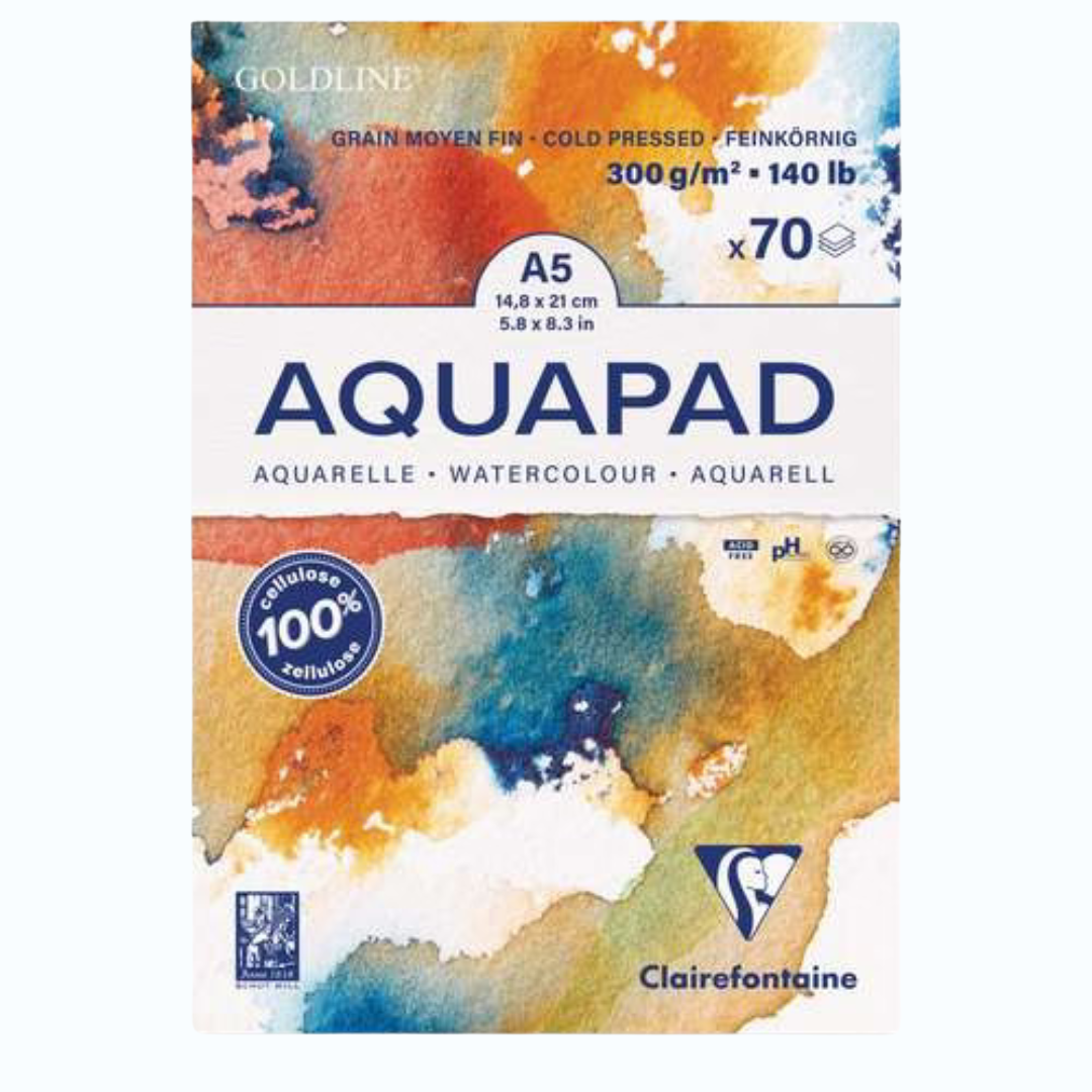 A4 aquarelpapier 300g cold pressed – ideaal voor cyanotype prints