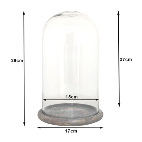 Clayre Eef Cloche 6GL3536 Transparent 17x29 cm — 4