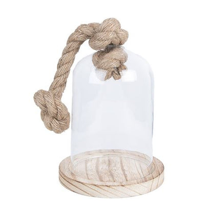 Clayre Eef 6GL2220 Cloche en Verre Transparent 12x19 cm