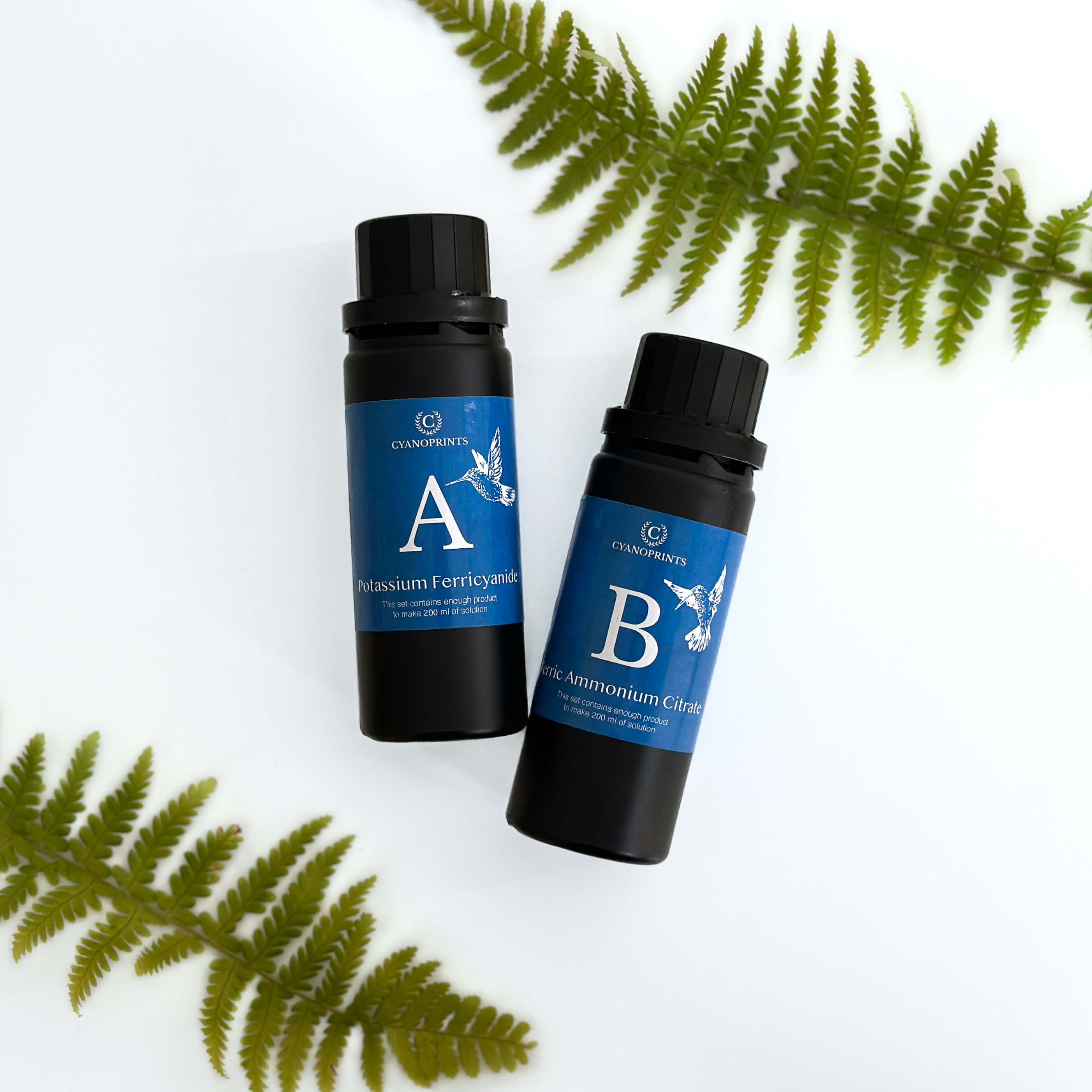 Cyanotype Refill Kit – Navulset met emulsiepoeder voor cyanotype prints op papier en textiel