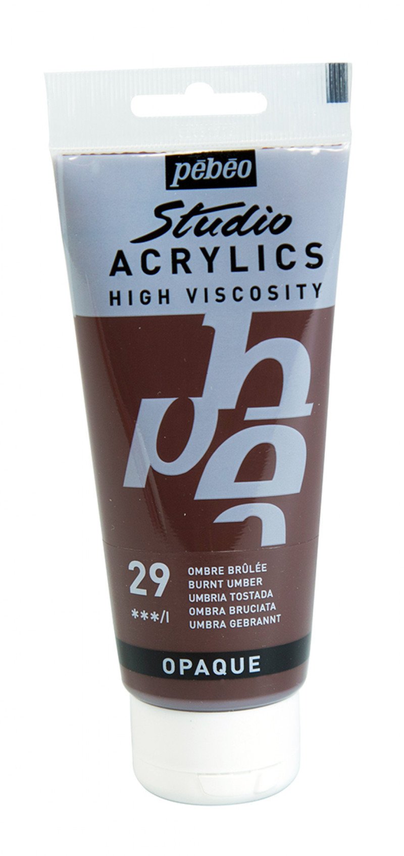 Pebeo Studio Peinture acrylique 100 ml - 29 - Terre d'ombre brûlée