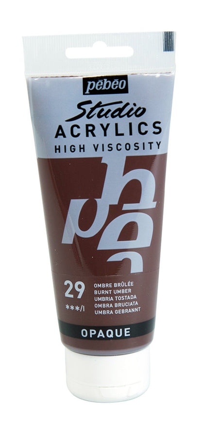Pebeo Studio Peinture acrylique 100 ml - 29 - Terre d'ombre brûlée