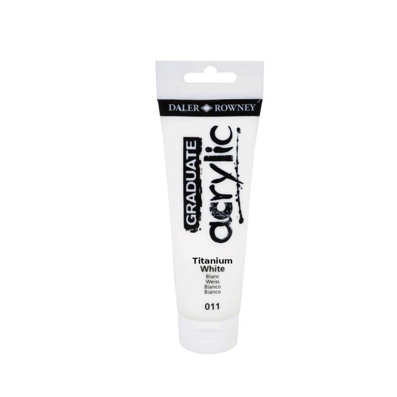Daler-Rowney Graduate Acrylic Paint 120 ml - Pearl White