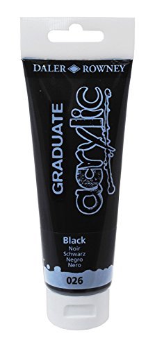 Daler-Rowney Graduate Acrylic Paint 120 ml - Black