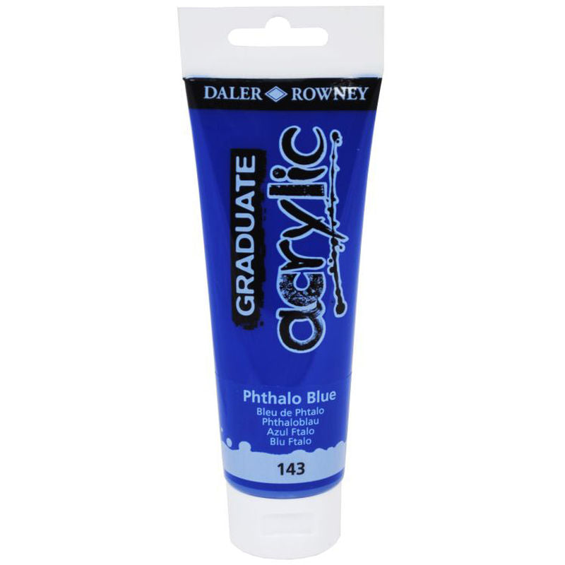 Daler-Rowney Graduate Acrylic Paint 120 ml - Phtalo Blue