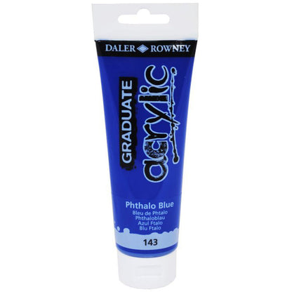 Daler-Rowney Graduate Acrylic Paint 120 ml - Phtalo Blue