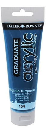 Daler-Rowney Graduate Acrylic Paint 120 ml - Phtalo Turquoise