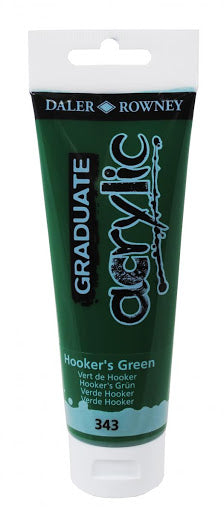 Daler-Rowney Graduate Acrylic Paint 120 ml - Hooker's Green