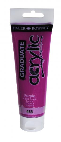 Daler-Rowney Graduate Acrylic Paint 120 ml - Purple