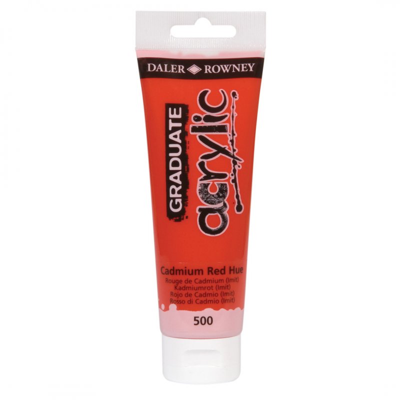 Daler-Rowney Graduate Acrylic Paint 120 ml - Cadmium Red (Hue)