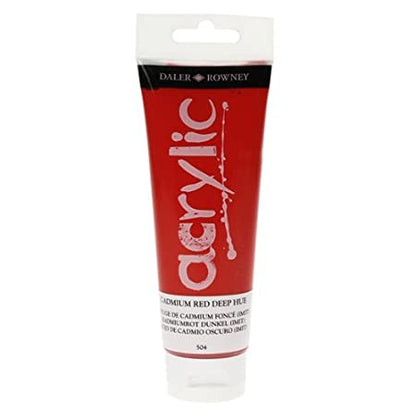 Daler-Rowney Graduate Acrylic Paint 120 ml - Cadmium Red Deep (Hue)