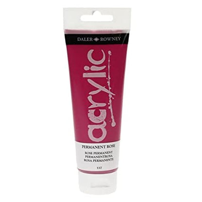 Daler-Rowney Graduate Acrylic Paint 120 ml - Permanent Rose