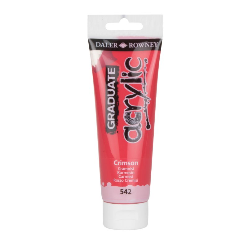 Daler-Rowney Graduate Acrylic Paint 120 ml - Crimson