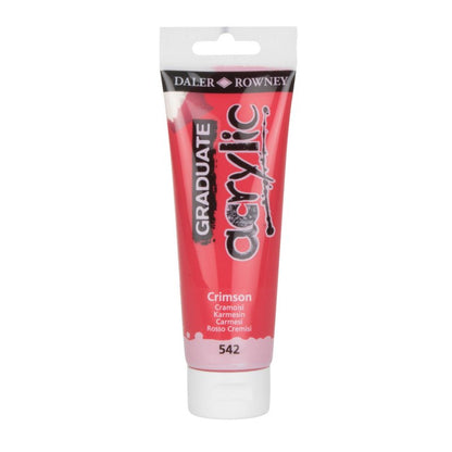 Daler-Rowney Graduate Acrylic Paint 120 ml - Crimson