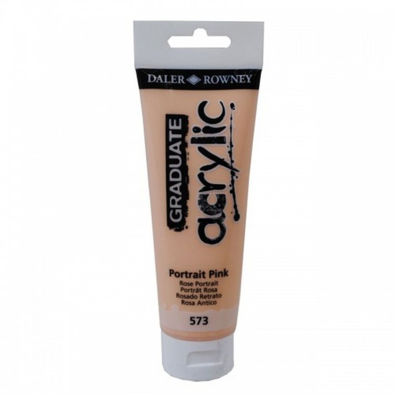 Daler-Rowney Graduate Acrylic Paint 120 ml - Portrait Pink