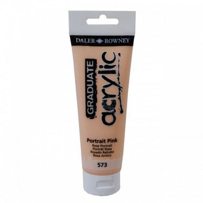 Daler-Rowney Graduate Acrylic Paint 120 ml - Portrait Pink