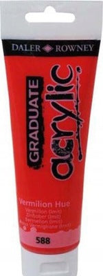 Daler-Rowney Graduate Acrylic Paint 120 ml - Vermilion Hue