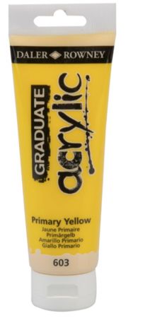 Daler-Rowney Graduate Acrylic Paint 120 ml - Primary Yellow