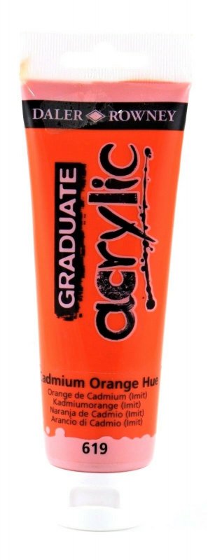 Daler-Rowney Graduate Acrylic Paint 120 ml - Cadmium Orange (Hue)