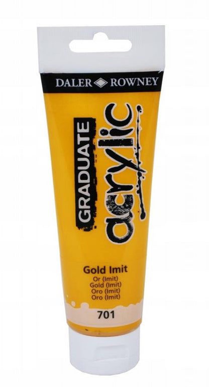 Daler-Rowney Graduate Acrylic Paint 120 ml - Gold