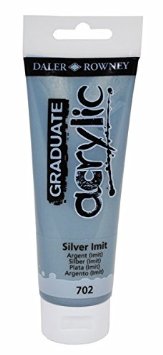 Daler-Rowney Graduate Acrylic Paint 120 ml - Silver