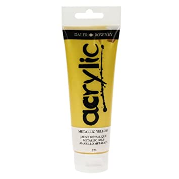 Daler-Rowney Graduate Acrylic Paint 120 ml - Metallic Yellow