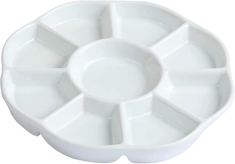 Meeden Porseleinen Verfpalet 9 Wells - 19 cm