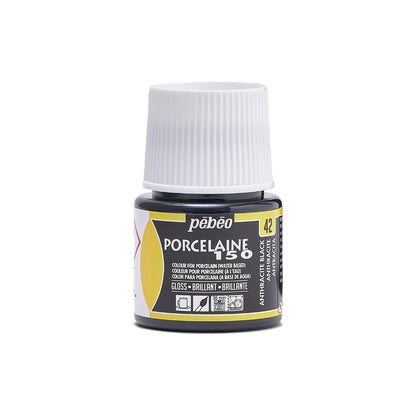 Pebeo Porcelaine 150 Peinture porcelaine 45 ml - 42 - Anthracite