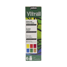 Pebeo Vitrail Peinture sur verre Sets - Discovery Collection - 6 x 20 ml