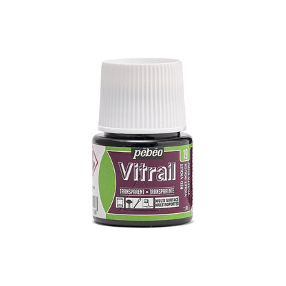 Pebeo Vitrail Transparent Peinture sur verre 45 ml - 19 - Roodviolet