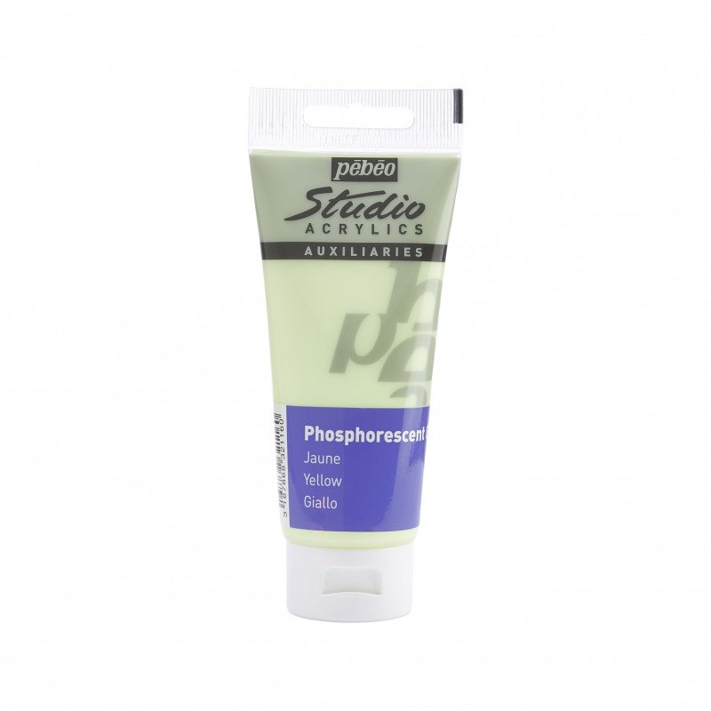Pebeo Studio Acrylic Phosphorescent Gel 100 ml - Jaune